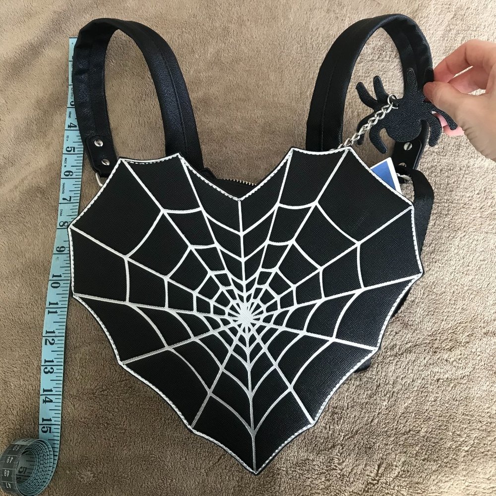 Last chance - Heart spiderweb mini backpack